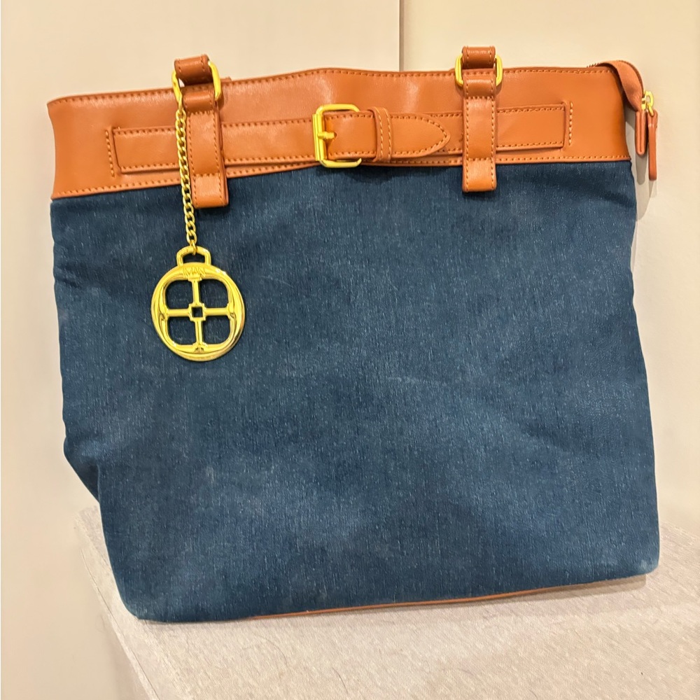 IMAN MAN Global Chic Luxury Resort Denim Tote